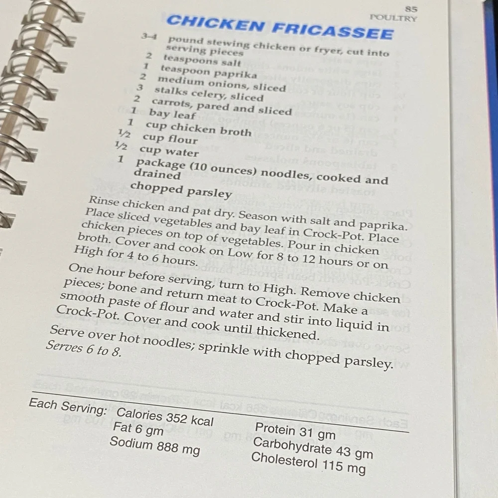 Rival Crock-Pot Slow Cooker cuisine spiral bound 1995 cookbook